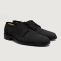 Dirk Brogues Derby 블랙 Nubuck 가죽 구두 남성용