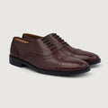 Greyson Brogues Oxford 마룬 가죽 구두 남성용