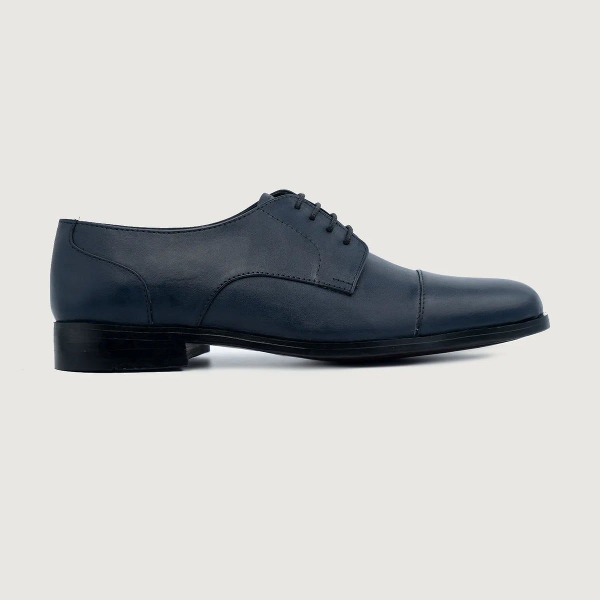 Midnight Blue Full-Grain leather Shoes - 굿이어 웰트 공법 및 앞코 토박스 디테일