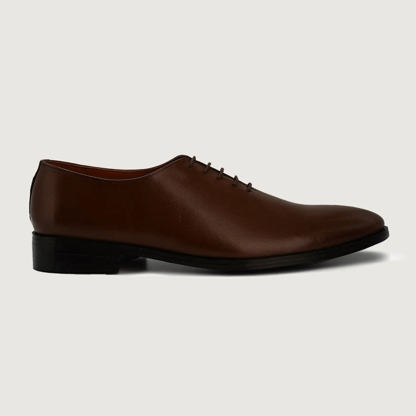 Director Wholecut 브라운 Leather Shoes 남성용