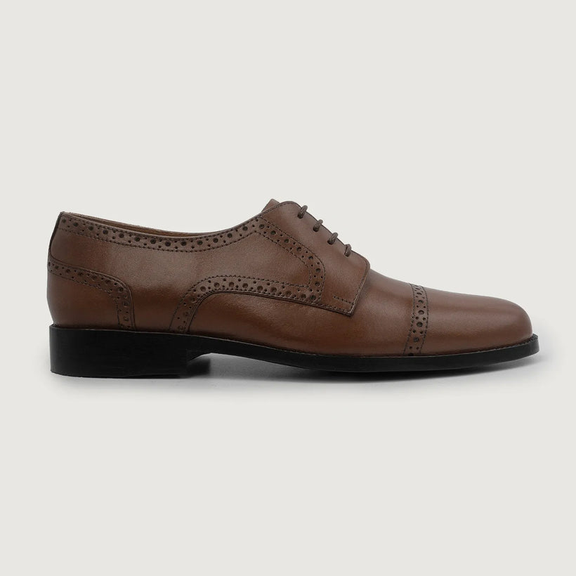 Dirk Brogues Derby 브라운 Leather Shoes 남성용