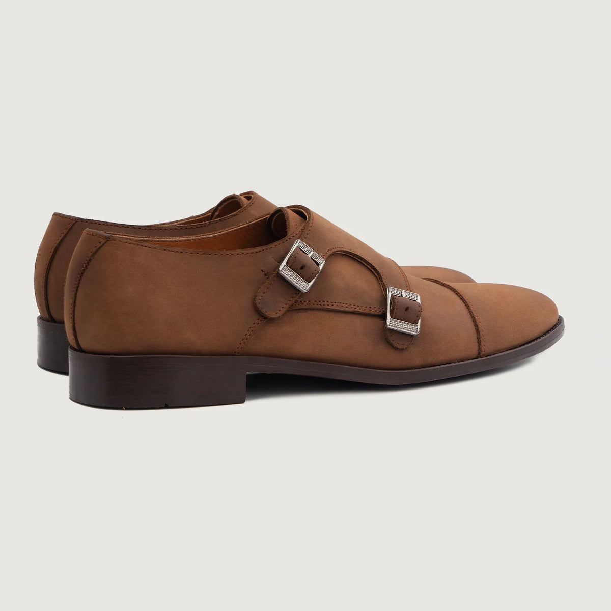 Brown Full-Grain leather Shoes - 굿이어 웰트 공법 및 앞코 토박스 디테일