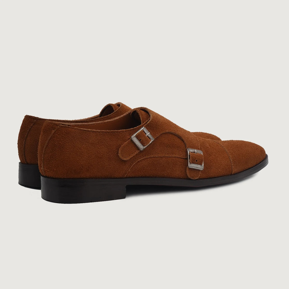 Boston 가죽 구두 브라운 Suede 가죽 구두 For Men - 보강된 힐 카운터 및 정밀 2열 스티치 디테일