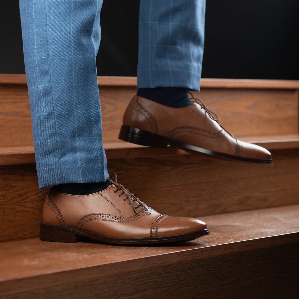Orlaven Greyson Brogues Oxford 탄 가죽 구두 남성용 footwear image 10