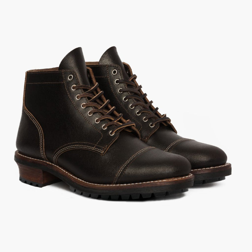 Vanguard Waxed Cacao Leather Boots 남성용