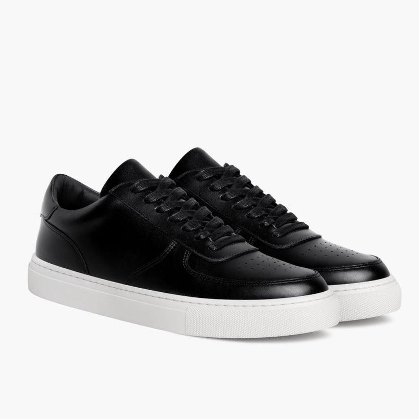 Court 블랙 Leather Sneakers 남성용