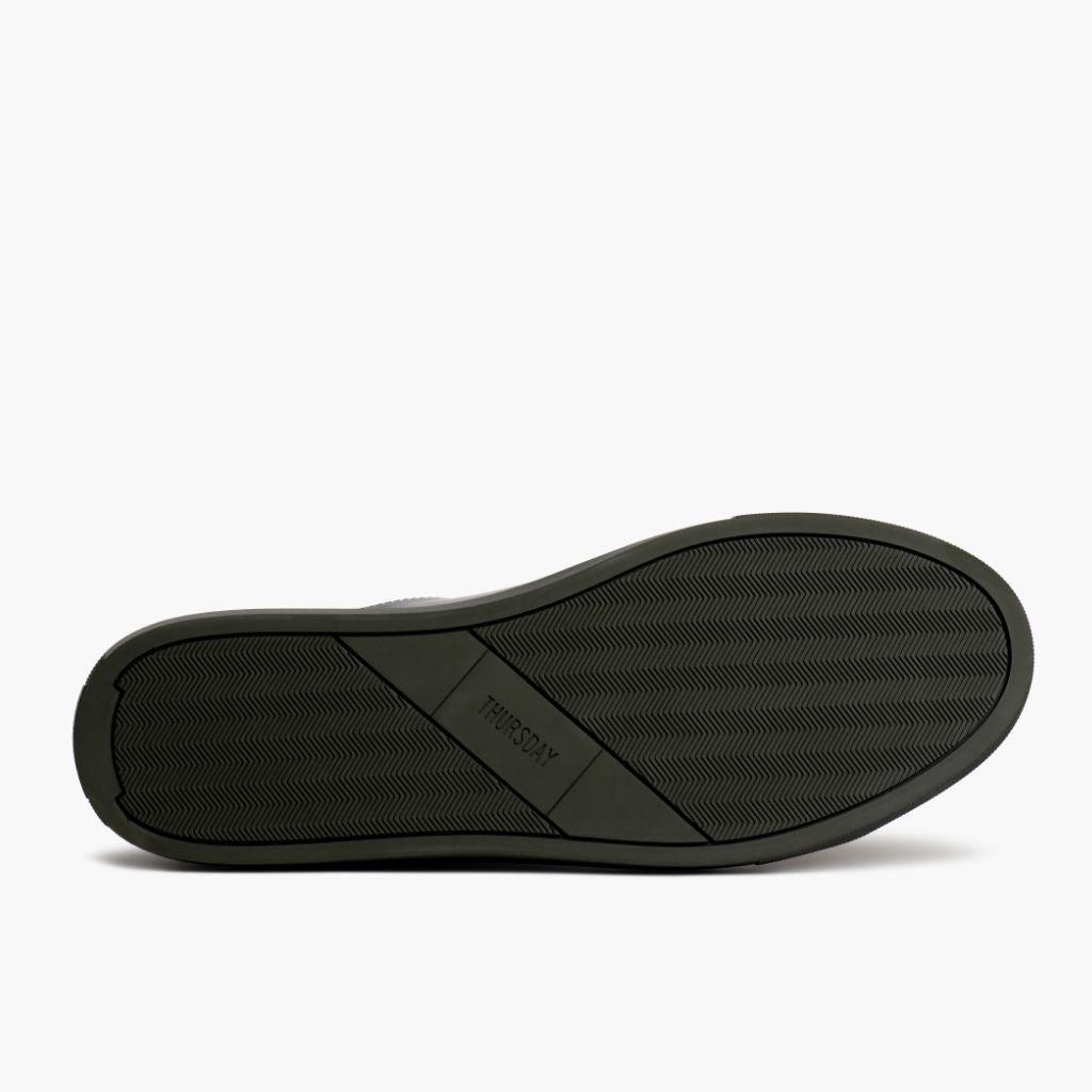 High-Traction Rubber Outsole & Lug Tread Pattern on Encore Forest 가죽 스니커즈 남성용
