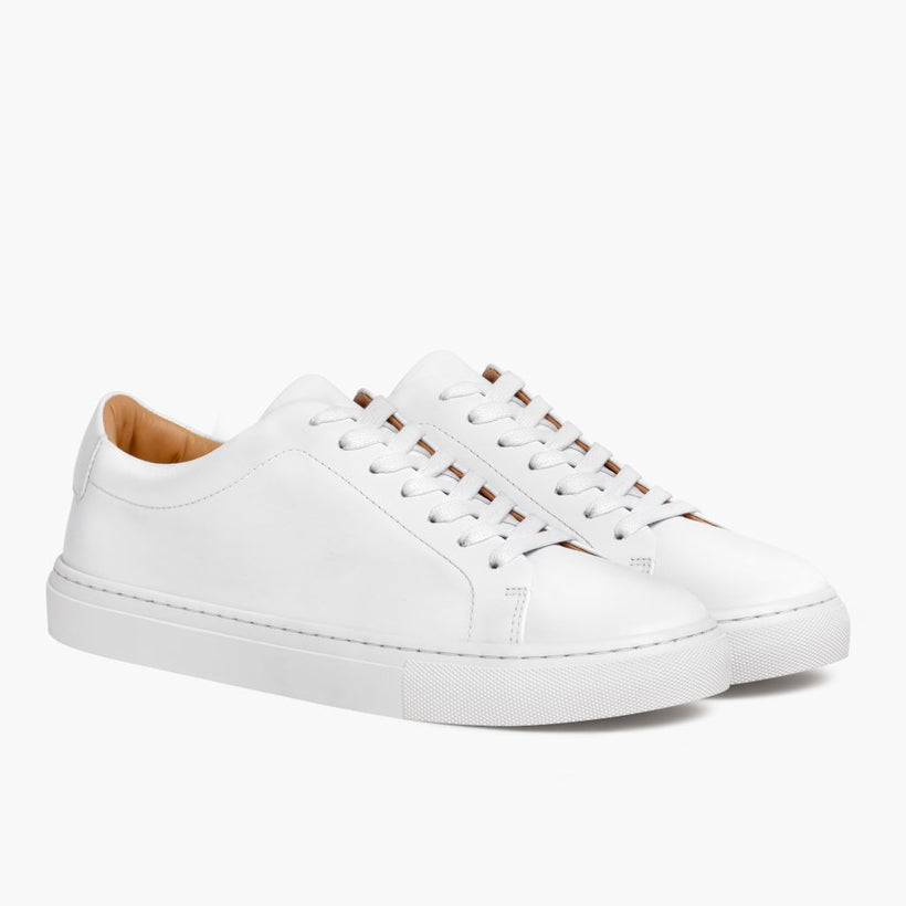 Encore White Leather Sneakers 남성용