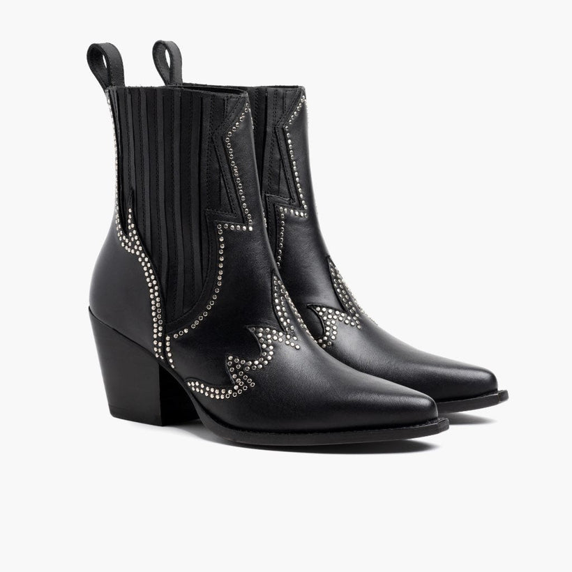 Icon 블랙 Leather Boots 여성용