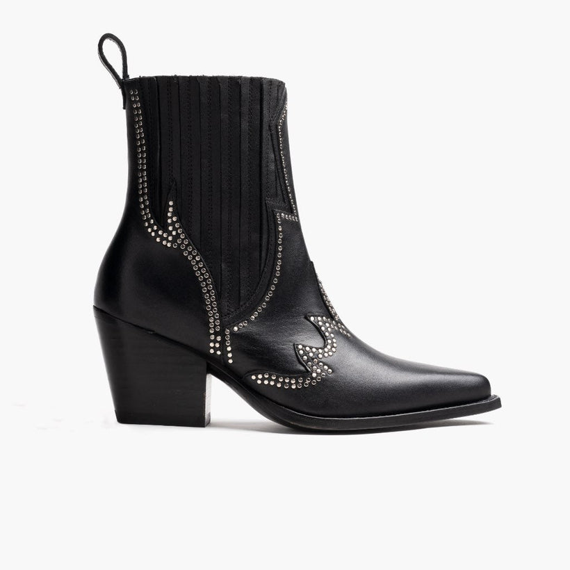 Icon 블랙 Leather Boots 여성용