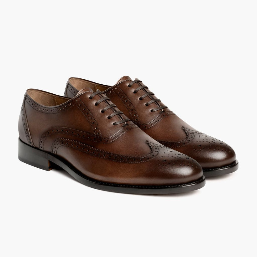 Aviator Cinnamon Leather Shoes 남성용
