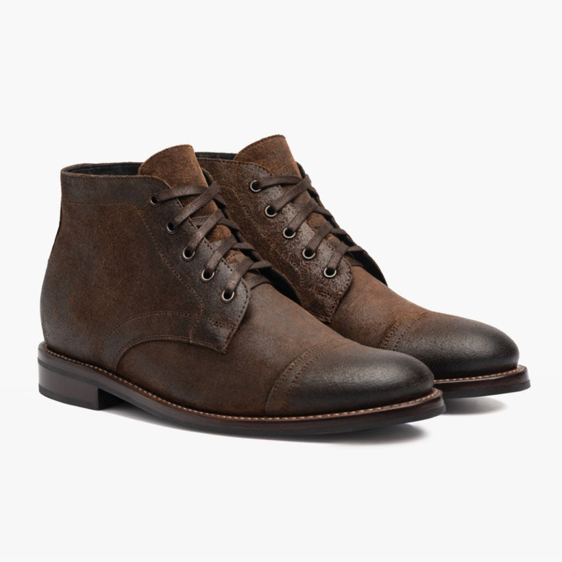 Cadet Mocha Leather Boots 남성용