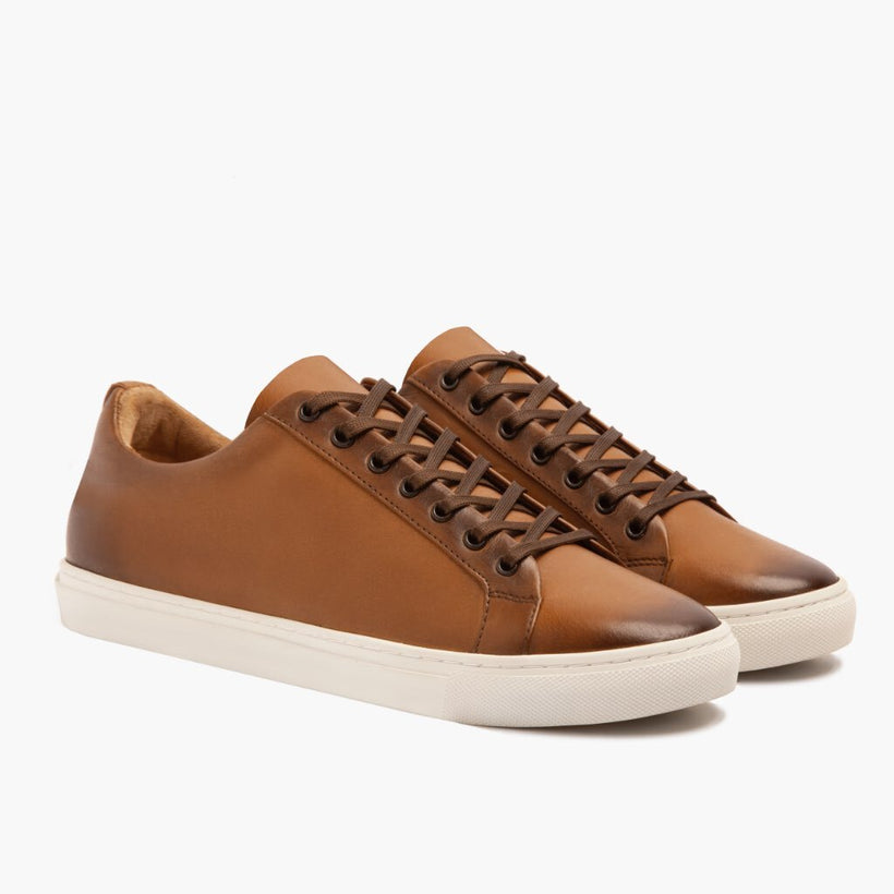 Premier Low Top Toffee Leather Sneakers 남성용