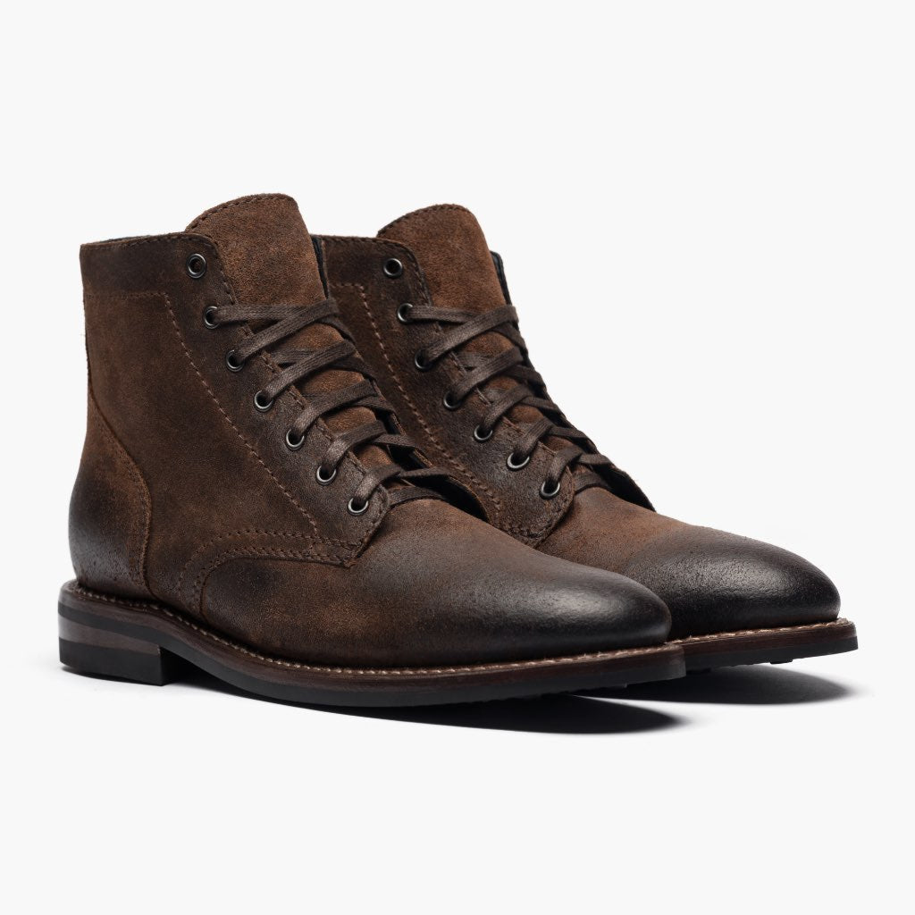 President Mocha 가죽 부츠 남성용 For Men in Mocha Full-Grain Leather - 측면 프로필 뷰 | 공식 온라인 스토어 구매