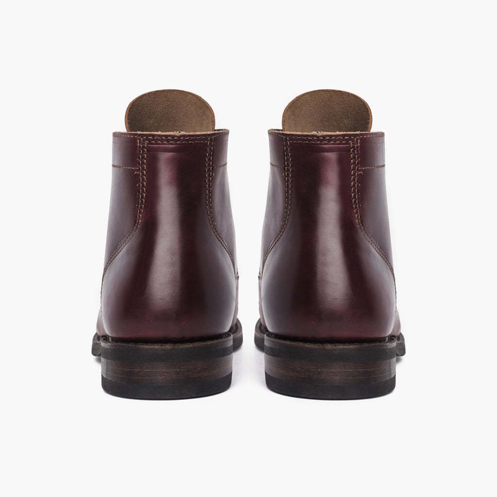 Vanguard Color #8 가죽 부츠 남성용 For Men - 보강된 힐 카운터 및 정밀 2열 스티치 디테일