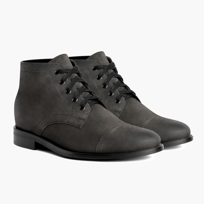 Cadet Shadow Grey Leather Boots 남성용