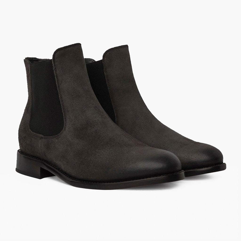 Cavalier Shadow Grey 가죽 부츠 남성용 in Grey Full-Grain Leather - 측면 프로필 뷰 | 공식 온라인 스토어 구매