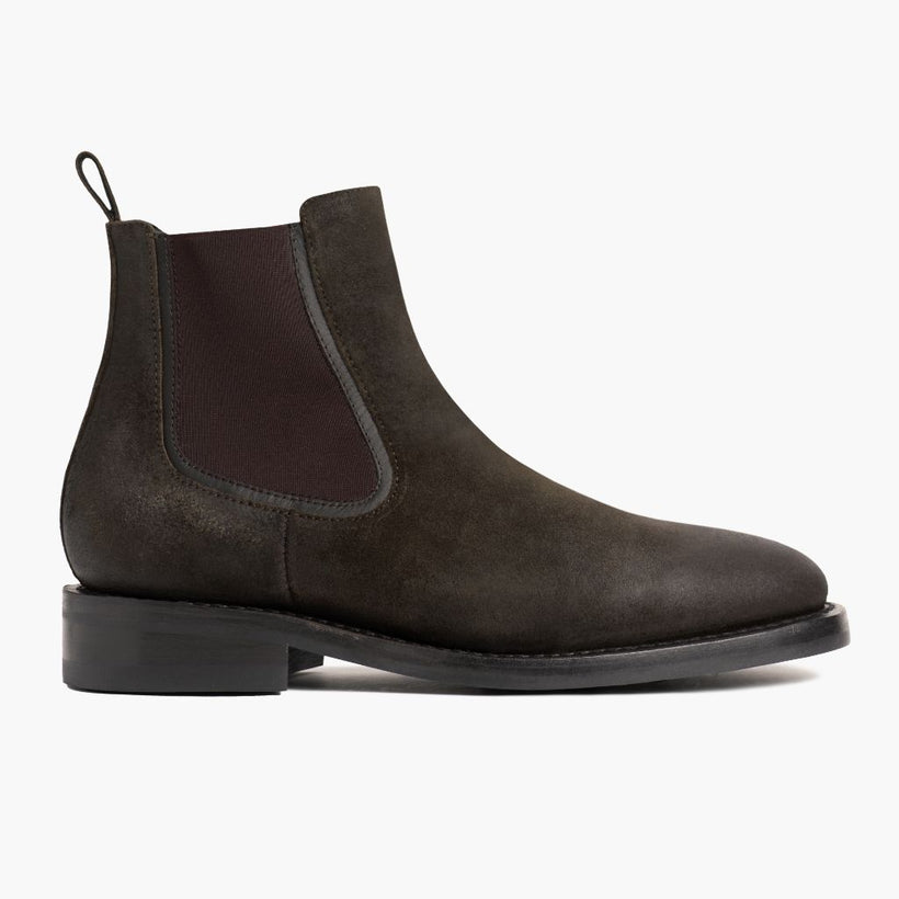 Duke Dark Olive Suede 가죽 부츠 남성용
