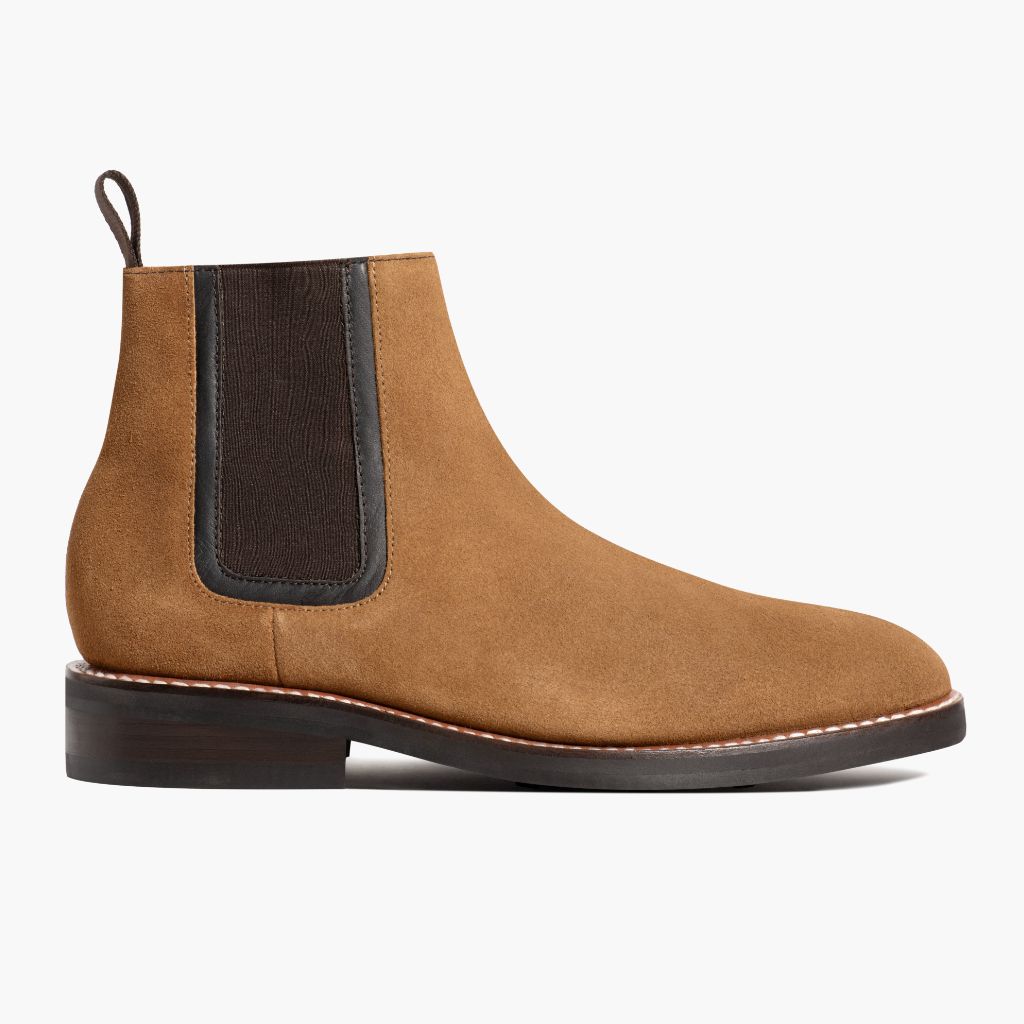 Classic Goatskin Suede Leather Boots - 굿이어 웰트 공법 및 앞코 토박스 디테일