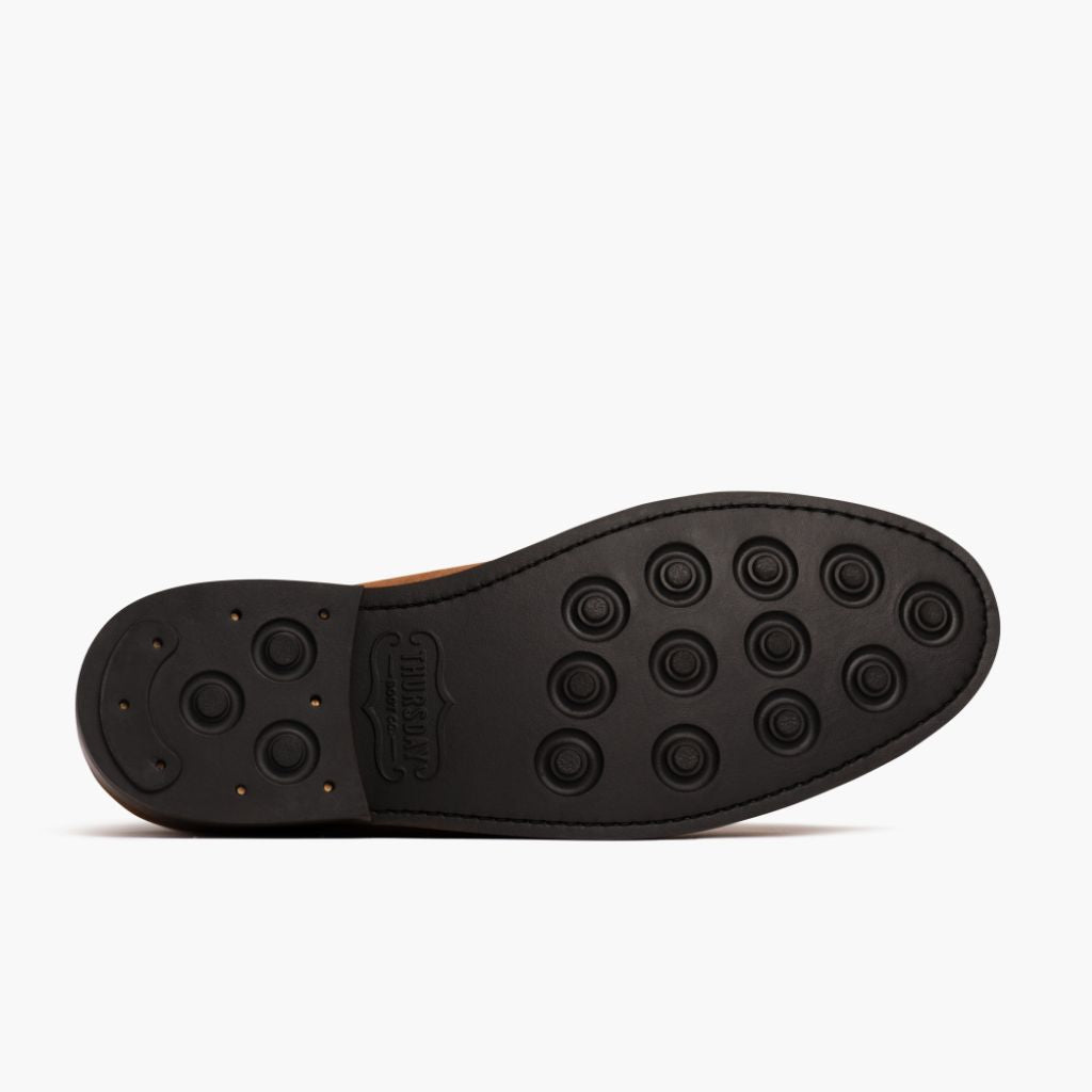 High-Traction Rubber Outsole & Lug Tread Pattern on President Brandy 가죽 부츠 남성용 For Men
