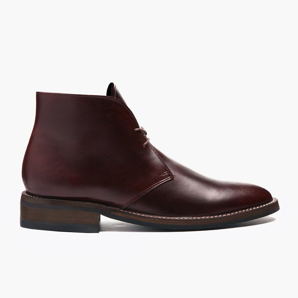 Brown Full-Grain leather Boots - 굿이어 웰트 공법 및 앞코 토박스 디테일