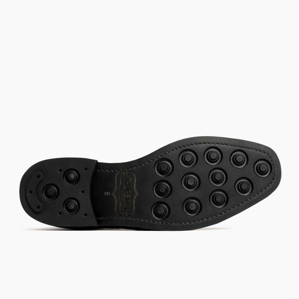 High-Traction Rubber Outsole & Lug Tread Pattern on Wingtip Color #77 가죽 부츠 남성용 For Men