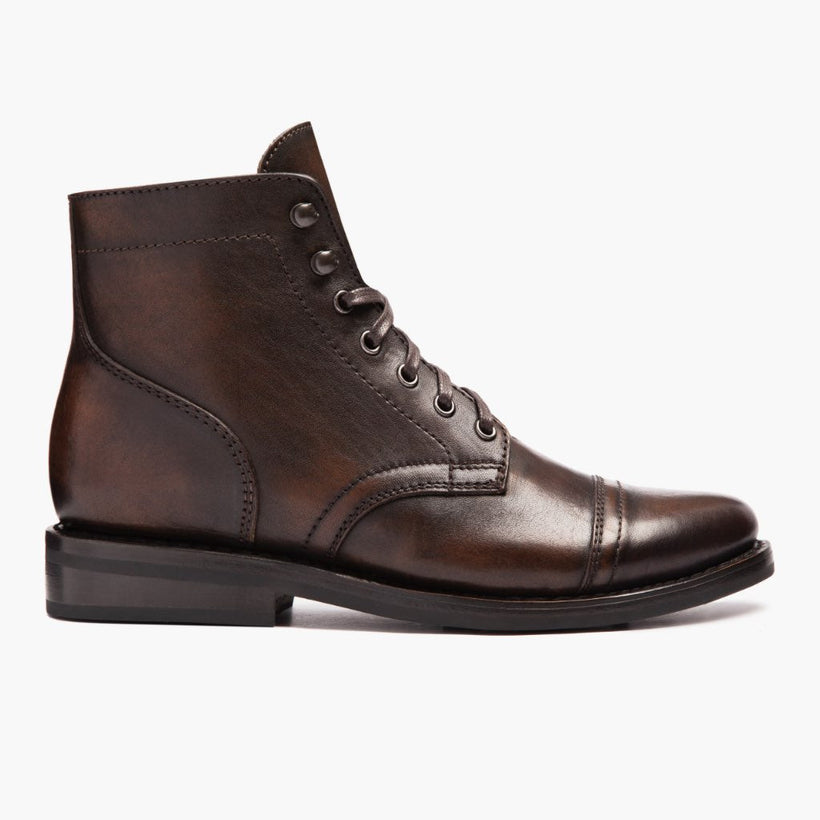 Captain 블랙 Coffee Leather Boots 여성용