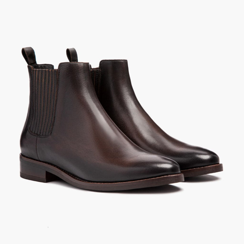 Dreamer 블랙 Coffee Leather Boots 여성용