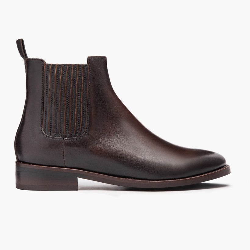 Dreamer 블랙 Coffee Leather Boots 여성용