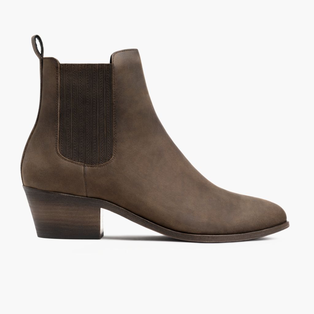 Dreamer Bootie Tobacco 가죽 부츠 여성용 in Classic Full-Grain Leather - 측면 프로필 뷰 | 공식 온라인 스토어 구매