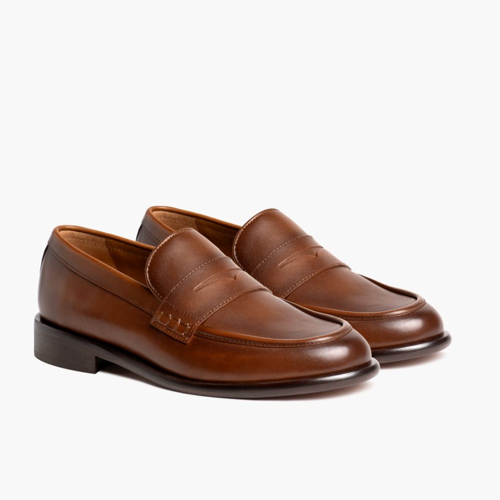 Dress Penny Pecan 가죽 부츠 여성용 in Classic Full-Grain Leather - 측면 프로필 뷰 | 공식 온라인 스토어 구매