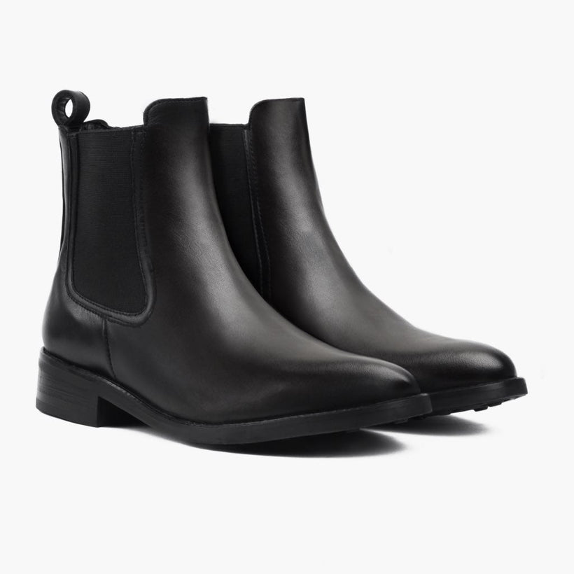 Duchess 블랙 Leather Boots 여성용