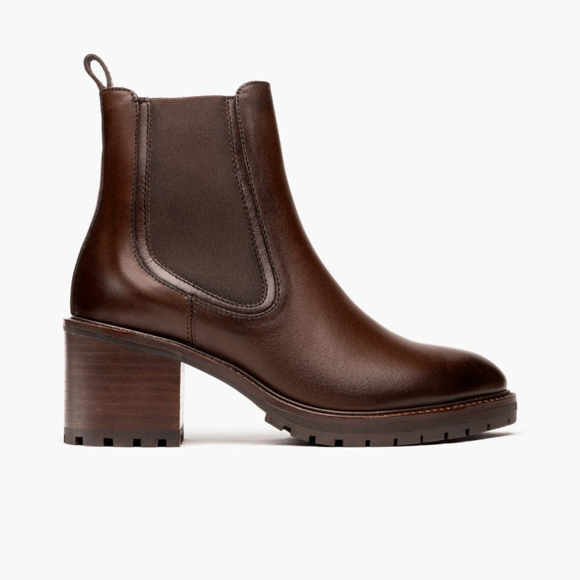 Knockout Chocolate Leather Boots 여성용