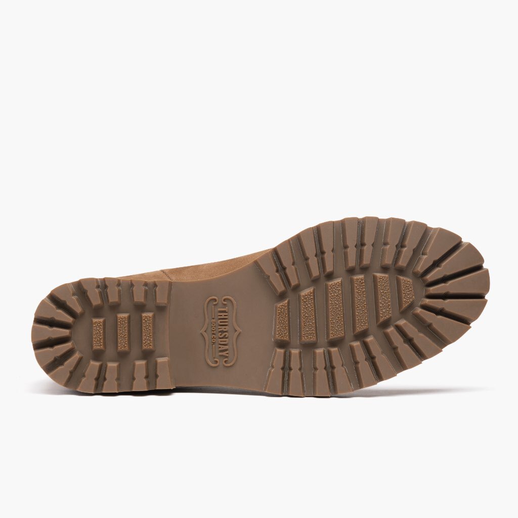 High-Traction Rubber Outsole & Lug Tread Pattern on Legend Pebble 가죽 부츠 여성용