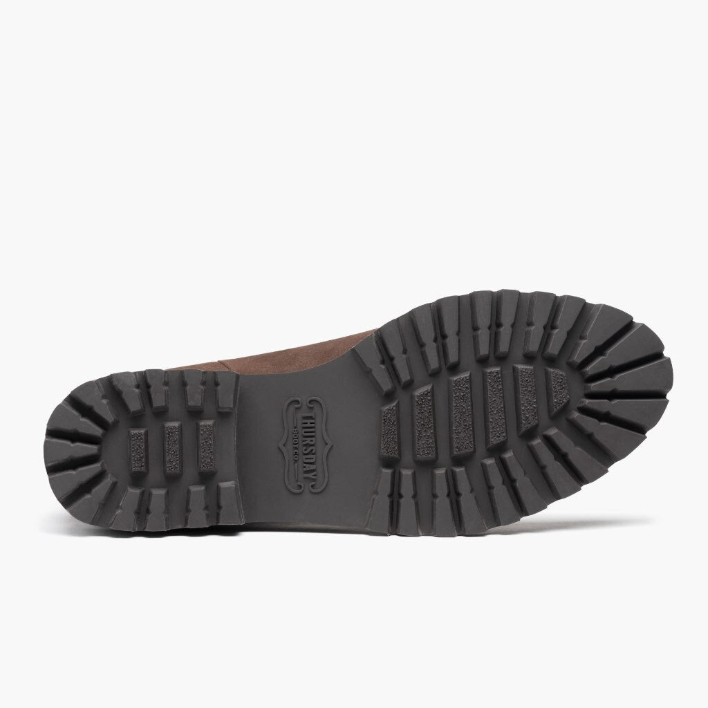 High-Traction Rubber Outsole & Lug Tread Pattern on Legend Truffle 가죽 부츠 여성용
