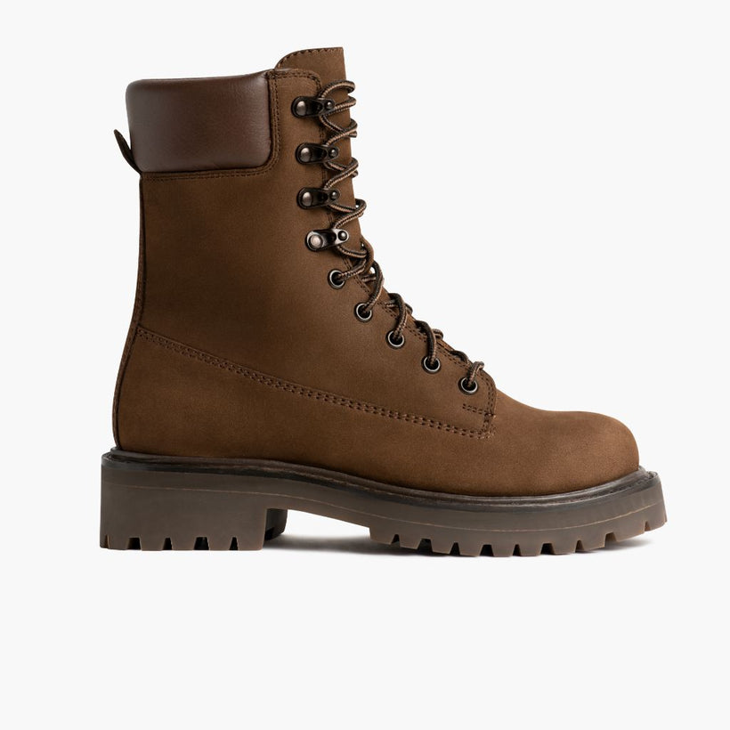 Explorer 탄 Matte 가죽 부츠 여성용