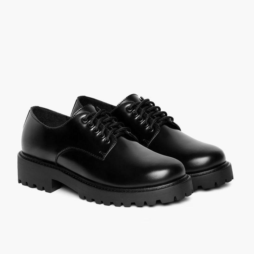 Renegade 블랙 Leather Sneakers 여성용