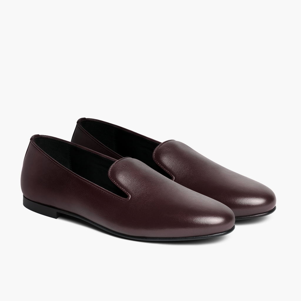 Eden 버건디 가죽 부츠 여성용 in Burgundy Full-Grain Leather - 측면 프로필 뷰 | 공식 온라인 스토어 구매