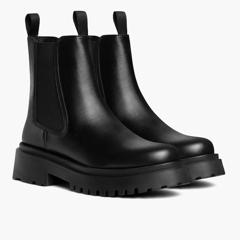 Legend Platform 블랙 Leather Boots 여성용