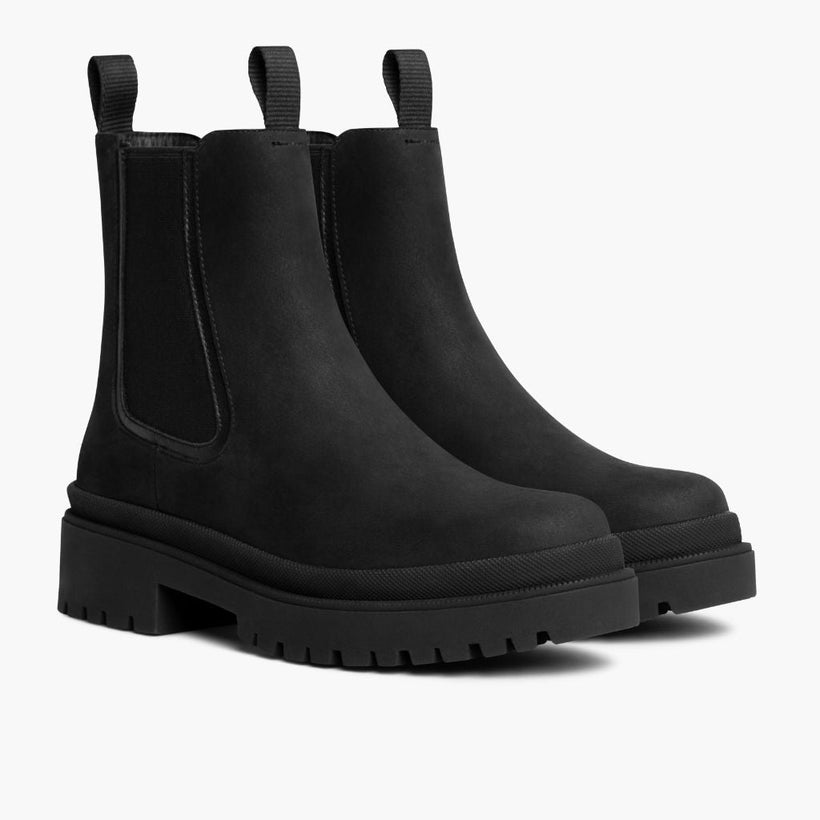 Legend Platform 블랙 Matte Leather Boots 여성용