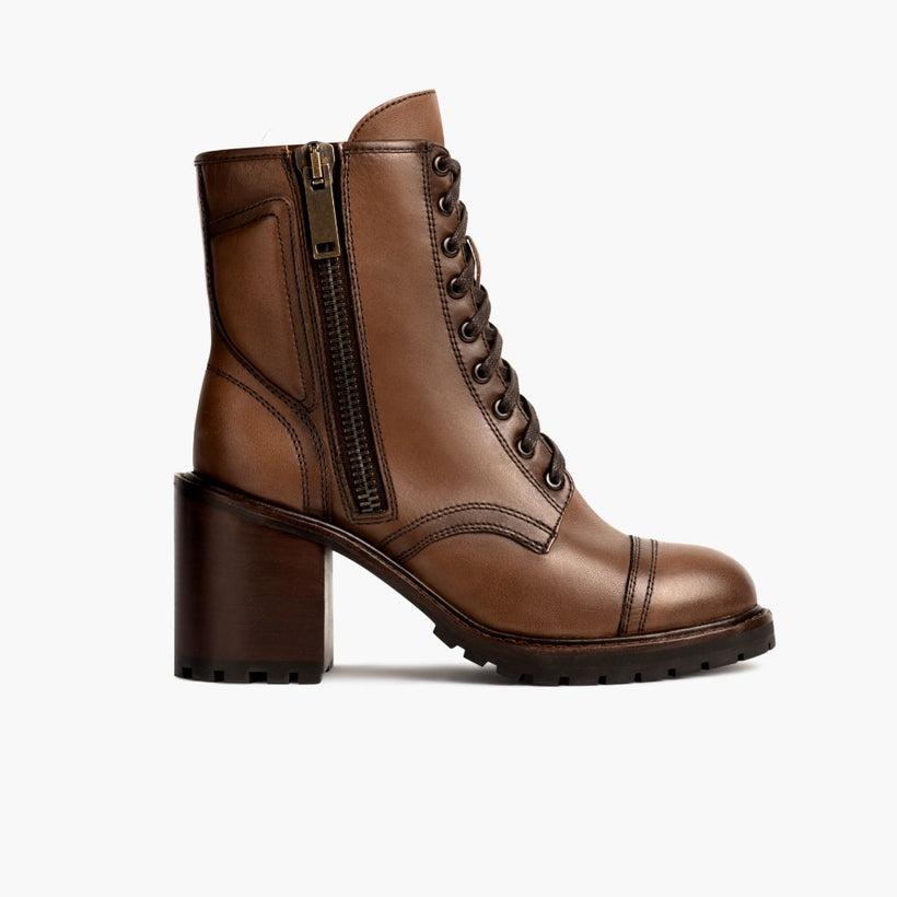 Rebel Amber Wheat Leather Boots 여성용