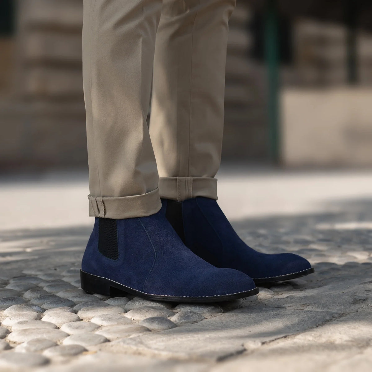 Orlaven Clarkson Chelsea Midnight 블루 Suede 가죽 부츠 남성용 footwear image 10