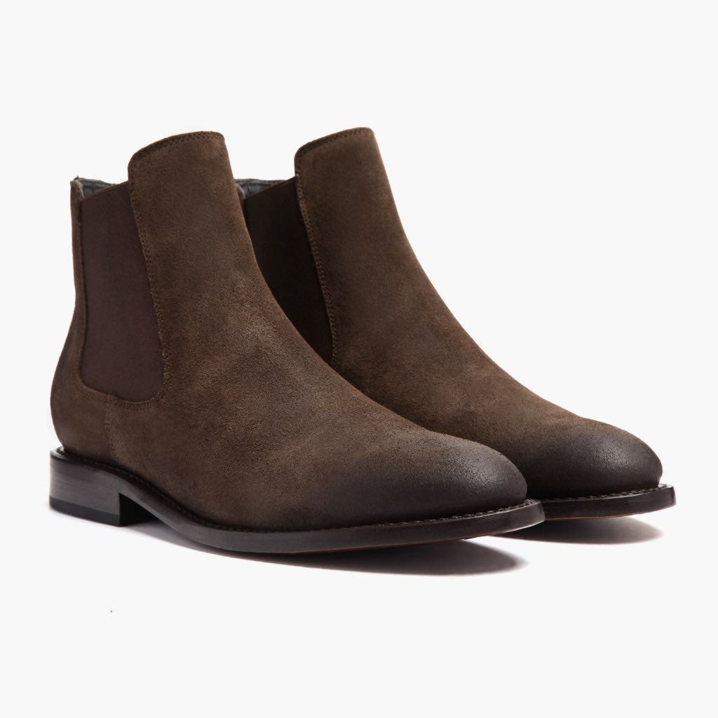 Cavalier Dark 브라운 가죽 부츠 남성용 in Dark Brown Full-Grain Leather - 측면 프로필 뷰 | 공식 온라인 스토어 구매