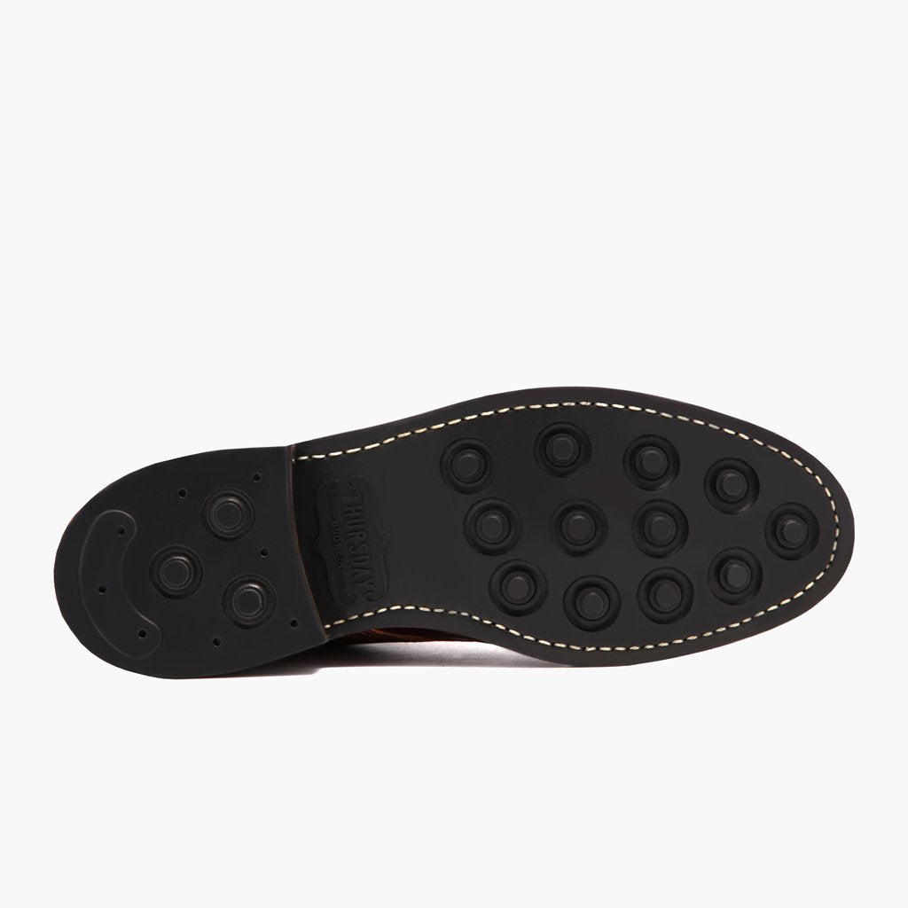 High-Traction Rubber Outsole & Lug Tread Pattern on Vanguard French Roast 가죽 부츠 남성용 For Men