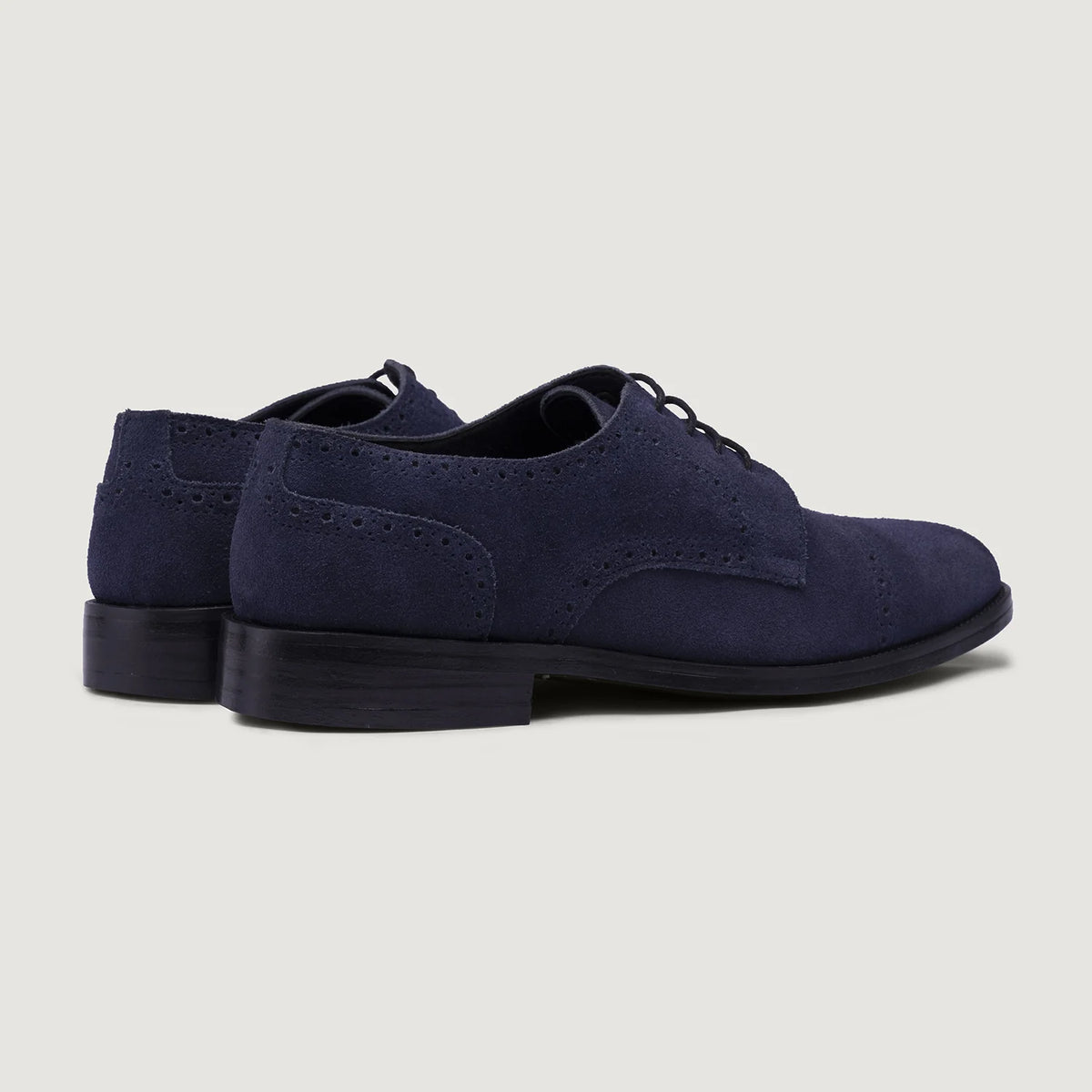 Dirk Brogues Derby 블루 Suede 가죽 구두 - StudGuard 남성용 - 보강된 힐 카운터 및 정밀 2열 스티치 디테일