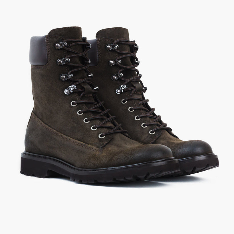 Explorer Dark Olive Suede 가죽 부츠 남성용