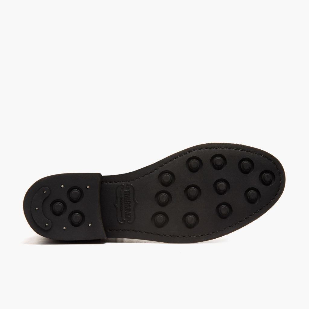High-Traction Rubber Outsole & Lug Tread Pattern on Captain Tobacco 가죽 부츠 여성용