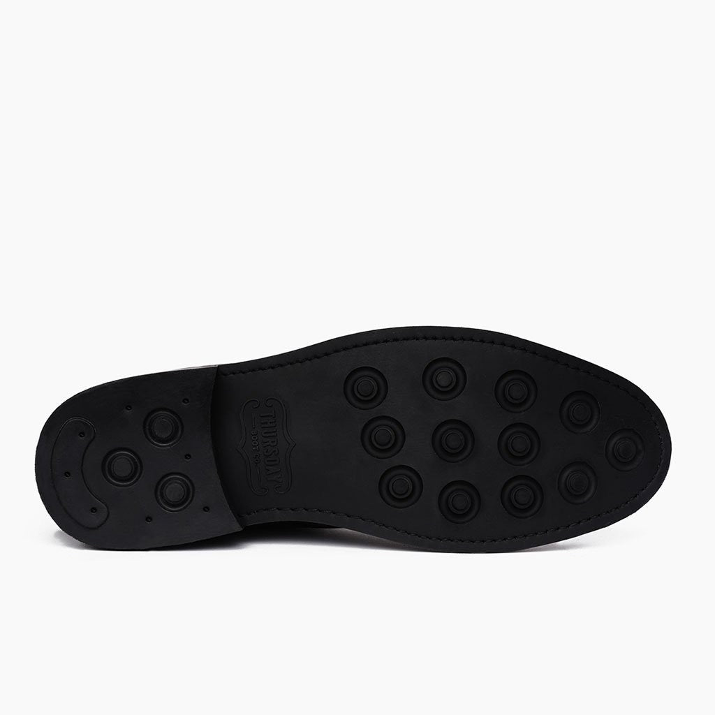 High-Traction Rubber Outsole & Lug Tread Pattern on Scout 블랙 가죽 부츠 남성용 For Men