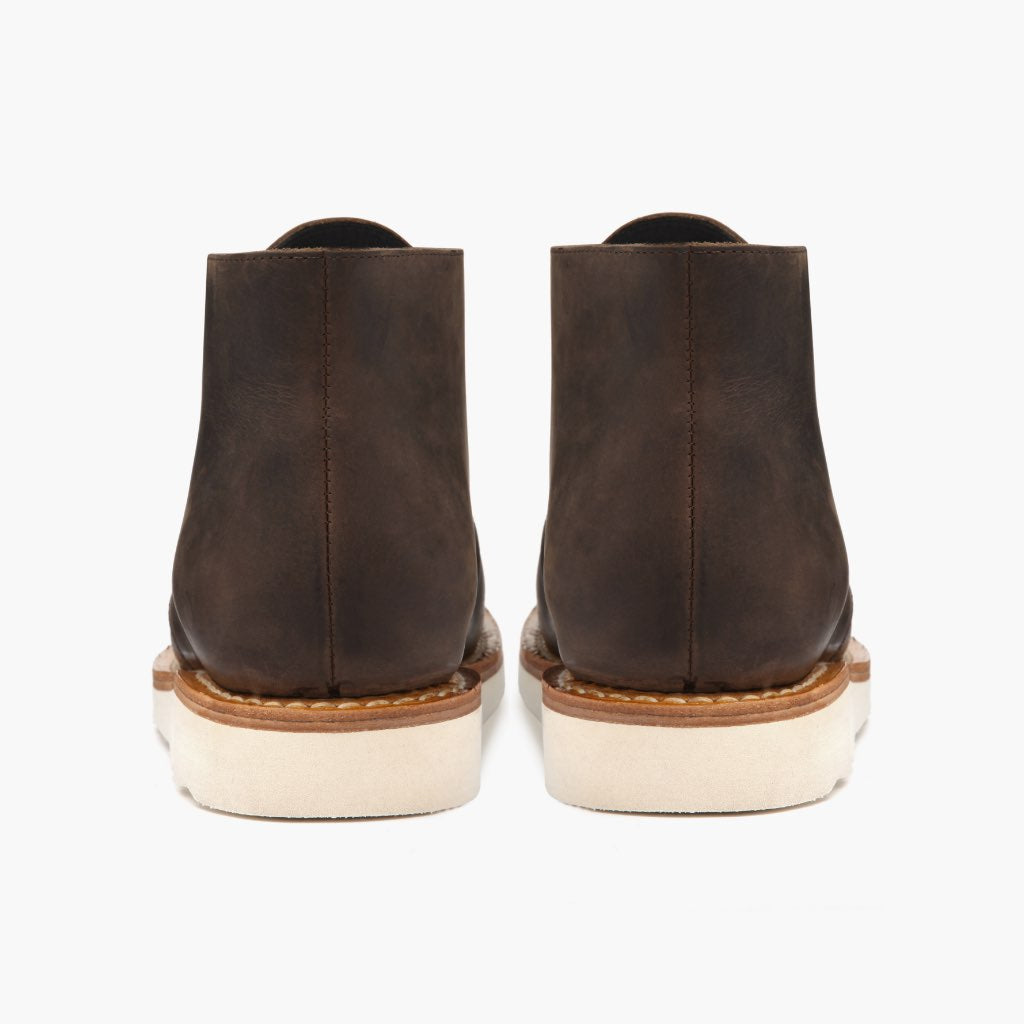 High-Traction Rubber Outsole & Lug Tread Pattern on Scout Tobacco 가죽 부츠 남성용 For Men