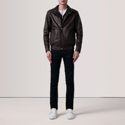 Alfred 가죽 봄버 자켓 남성용 – alternate product view 2